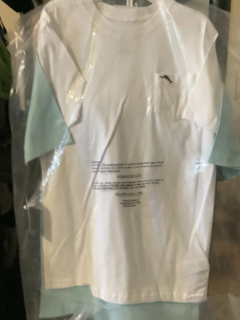 Two‎ Tommy Bahama Short-Sleeve Crew Neck Tees, Aqua, white